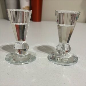 Elegant Crystal Candle Holders